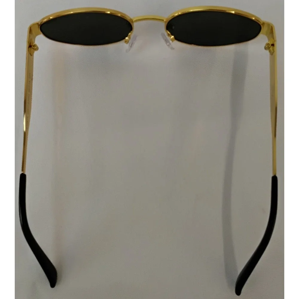 Steve Madden Mystie Sunglasses Gold Frame Gray Lens w/ Bag #Z4954
